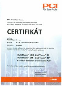 Basf Certifikat - Realimex s.r.o.